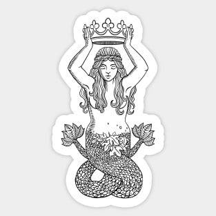 Antique Mermaid Sticker